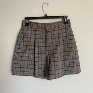 Sandro Paris | plaid wool shorts